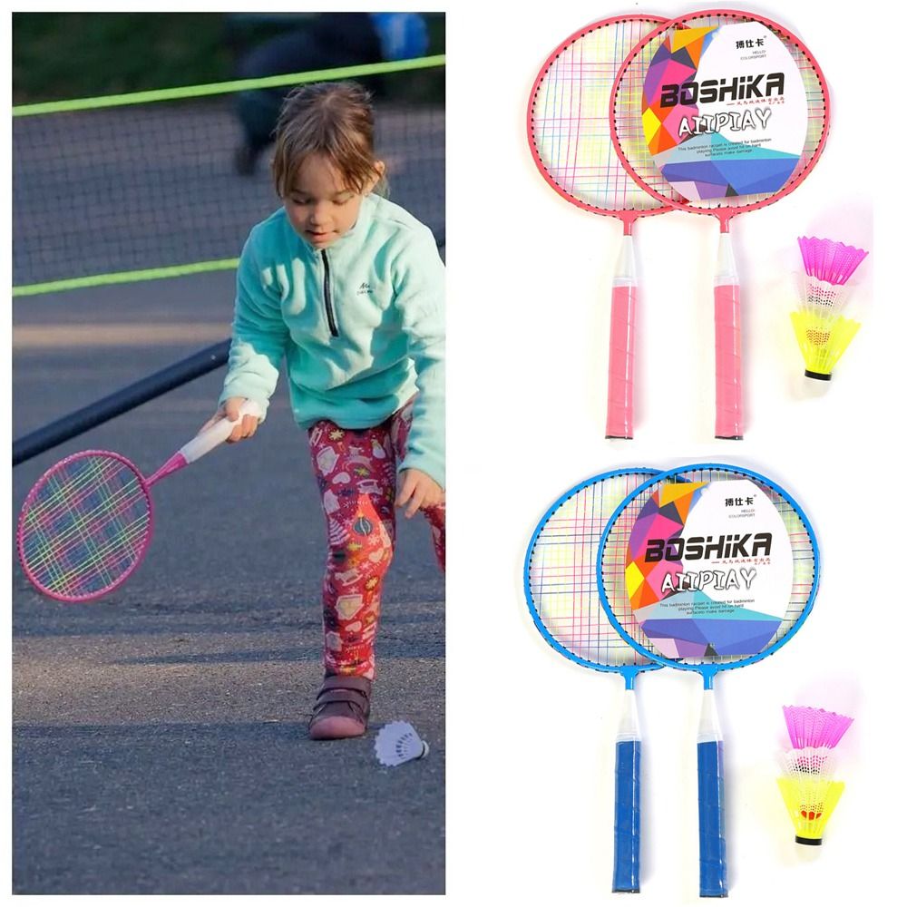 Badminton Raket - Çocuk hafif Badminton raketleri aile oyunu
